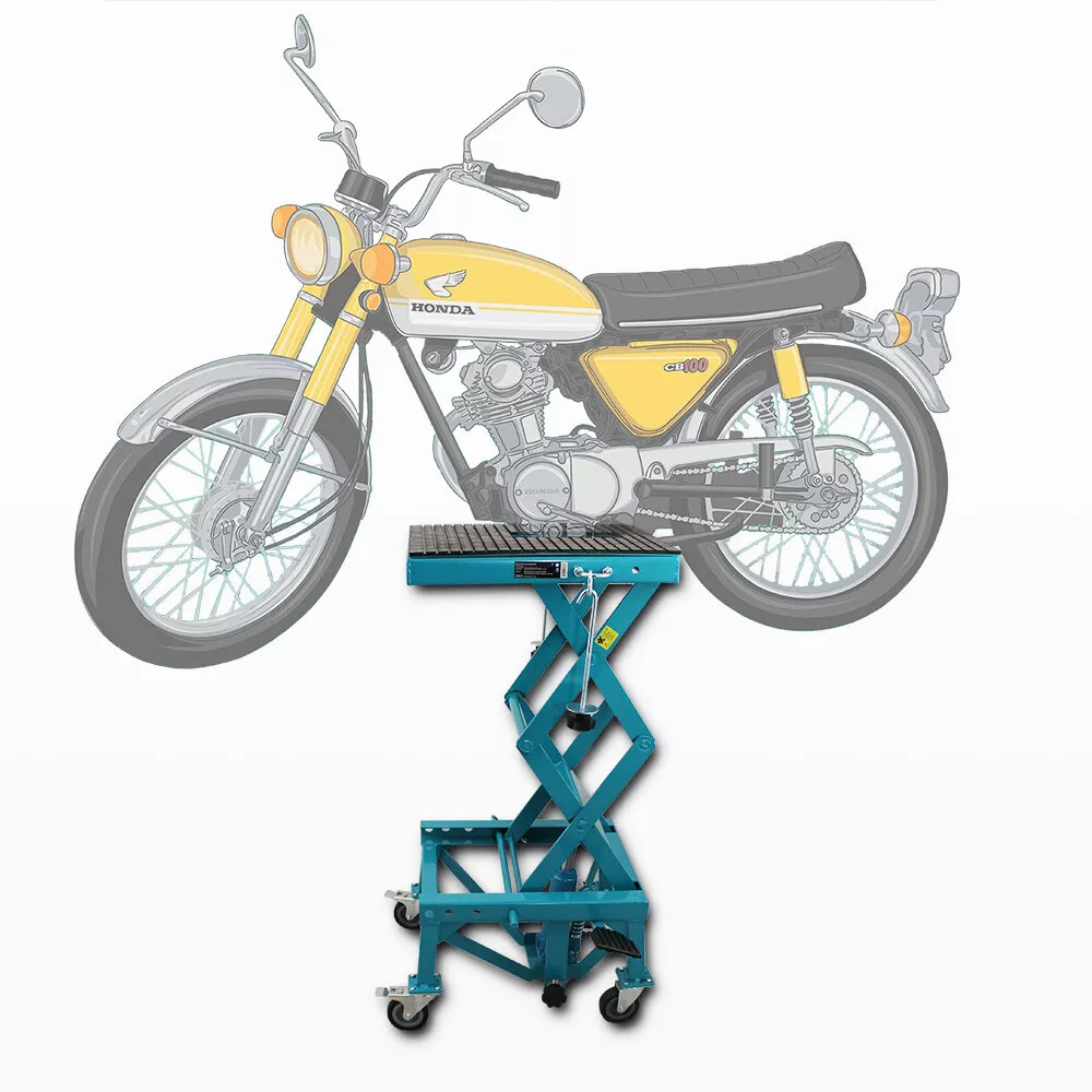 Hydraulický nůžkový zvedák na motorku Bituxx nosnost 135 kg mobilní MS19011